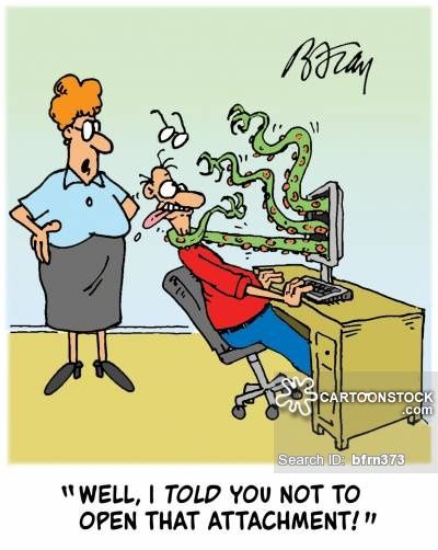 Email Security Cartoon